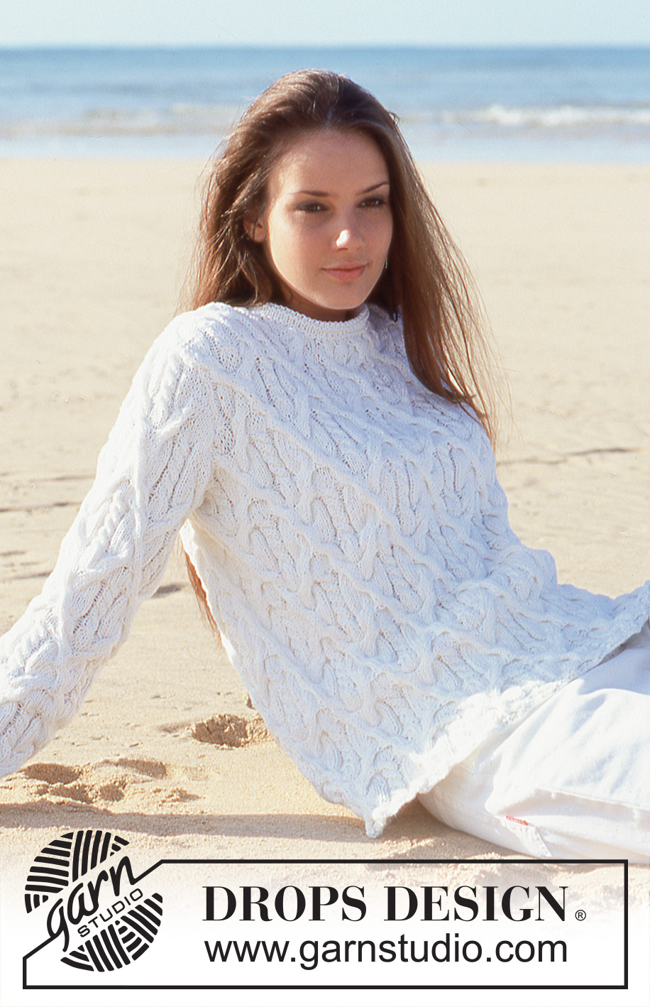 Cable Magic / DROPS 64-11 - DROPS Cabled Sweater in Bomull-Lin