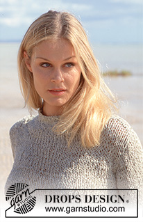 Maricel / DROPS 65-20 - DROPS Short sweater in Passion