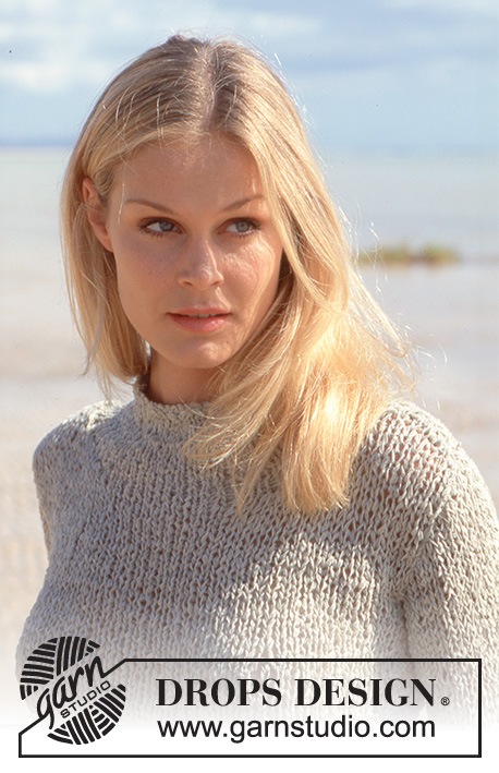 Maricel / DROPS 65-20 - DROPS Short sweater in Passion