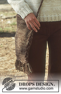 January Travel / DROPS 66-1 - DROPS Pullover, Hat and Bag in Alaska and Silke-Tweed.