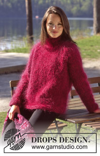 Free patterns using DROPS Alpaca Bouclé / DROPS 66-17