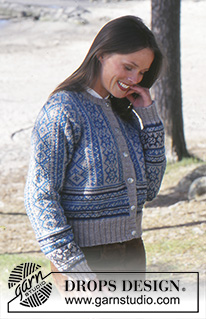 Blue Moment / DROPS 67-7 - DROPS Cardigan in Karisma Superwash