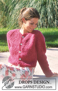 Cherry Beauty / DROPS 68-19 - DROPS Cardigan