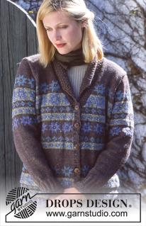 DROPS 70-17 - DROPS Cardigan in Karisma Superwash and Angora-Tweed.
