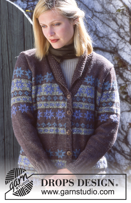 DROPS 70-17 - DROPS Cardigan in Karisma Superwash and Angora-Tweed.
