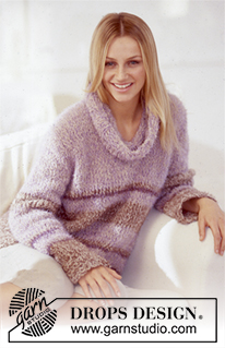 DROPS 73-11 - DROPS Pullover in Pelliza and Cotton Frisé.