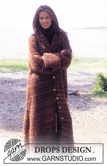 manteau long en tricot