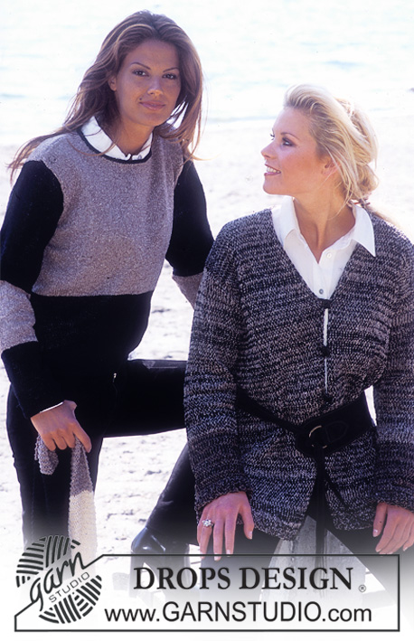 DROPS 75-5 - DROPS Pullover and Scarf in Silke-Tweed.