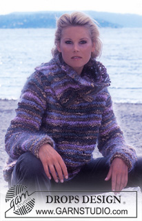 DROPS 76-12 - DROPS Pullover and unattached collar in Vienna and Ull-Flamé.