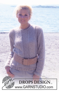 DROPS 76-28 - Pulóver DROPS en “Angora-Tweed” y “Cotton Viscose”