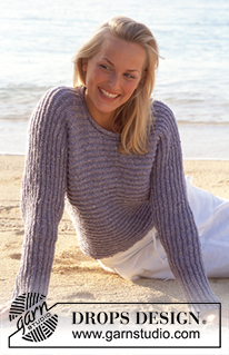 DROPS 77-12 - DROPS Pullover in Angora-Tweed 