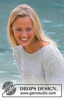 Tropical Sea / DROPS 77-21 - DROPS Pullover in Safran and Cotton Viscose 