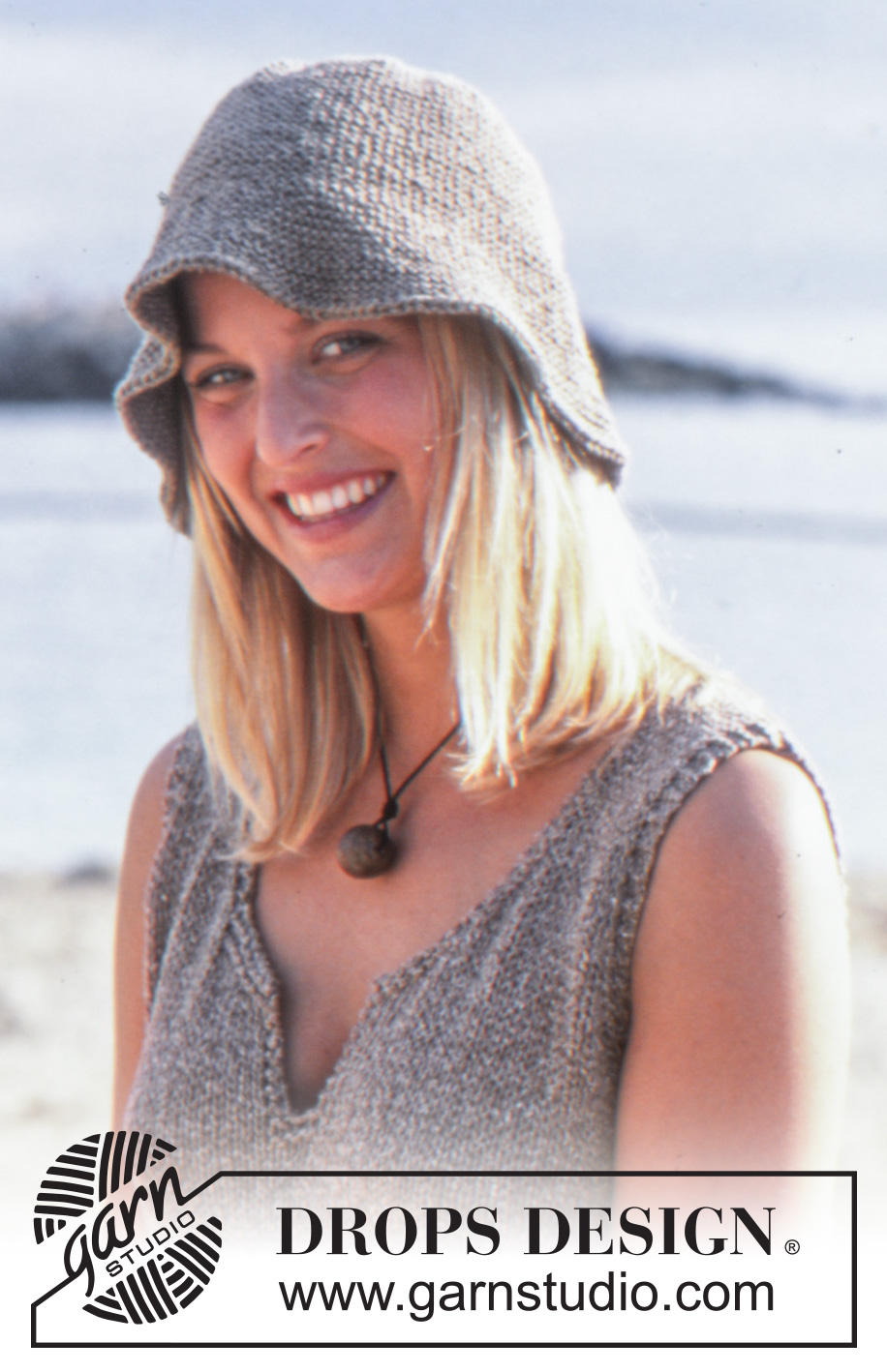 DROPS 78-23 - DROPS Top in Silke-Tweed and Cotton Viscose. Hat in Bomull-Lin.
