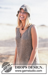 DROPS 78-23 - DROPS Top in Silke-Tweed and Cotton Viscose. Hat in Bomull-Lin.
