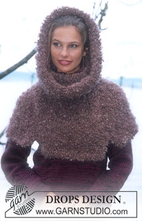 DROPS 79-16 - DROPS Pullover in Karisma Superwash and Vivaldi; Shoulder Warmer in Puddel