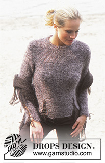 Split Ends / DROPS 80-19 - Knitted pullover in 2 strands DROPS Vivaldi. Size: S - XXL