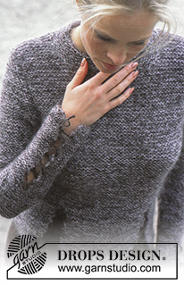 Split Ends / DROPS 80-19 - Knitted pullover in 2 strands DROPS Vivaldi. Size: S - XXL