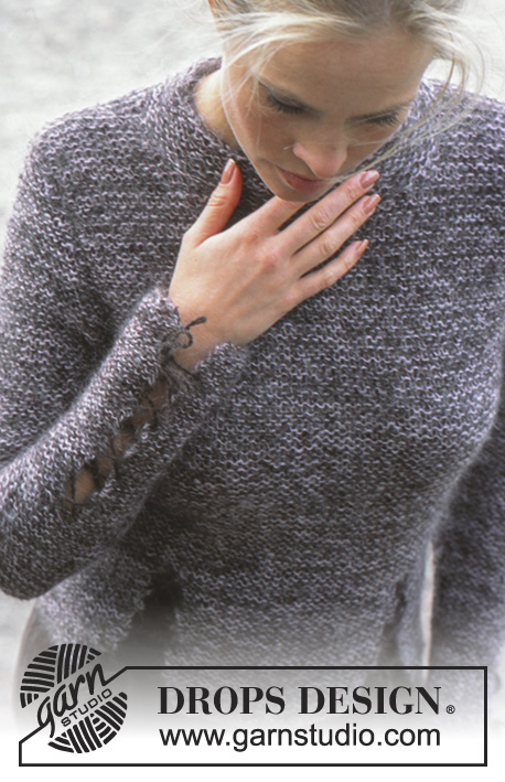 Split Ends / DROPS 80-19 - Knitted pullover in 2 strands DROPS Vivaldi. Size: S - XXL