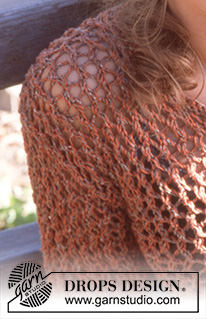 Cool Moments / DROPS 81-18 - DROPS Pullover in Silke-Tweed and Cotton Viscose or Flora and Safran