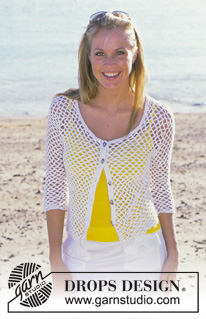 Catch of the Day / DROPS 82-6 - Heklet DROPS topp og jakke i Muskat