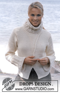 DROPS 83-4 - DROPS Pullover in Karisma Superwash, Snow and Vivaldi