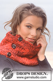 DROPS 84-15 - Punainen kauluspusero 