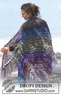 DROPS 86-16 - DROPS Shawl in Vienna and Highlander