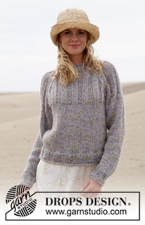 Trish / DROPS 89-17 - Pulóver DROPS en “Alpaca” y “Cotton Viscose”.