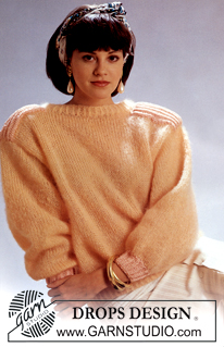 DROPS 9-5 - Knitted jumper with English rib  in DROPS Vienna and DROPS Zebrino. Size S – L.