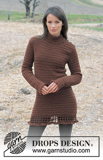 DROPS 91-27 - DROPS Crochet dress in Karisma Superwash