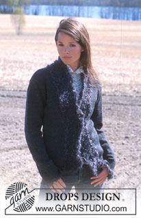 DROPS 92-18 - Cardigan DROPS en “Karisma” y “Puddel”.