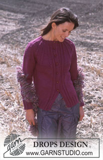DROPS 92-19 - DROPS Cardigan in Karisma and woolly Boa.