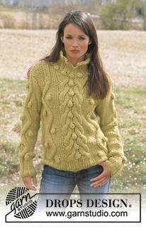 DROPS 92-3 - Pullover in Snow