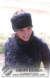 DROPS 93-17 - DROPS Head band in Alaska and Puddel and neckwarmer in Puddel.
