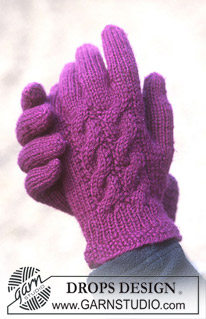 DROPS 93-43 - DROPS Vanter med flette i ”Karisma Superwash”.