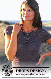 Desert Delight / DROPS 95-10 - Kootud DROPSi kleit lõngadest “Safran” ja “Alpaca” . Suurused XS/S-XXL