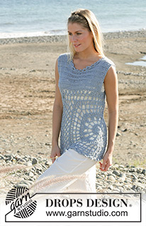 Nautilus / DROPS 99-21 - DROPS crochet top in ”Silke-Alpaca”