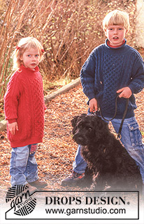 DROPS Baby 10-21 - Jumper with cable pattern Karisma Superwash 