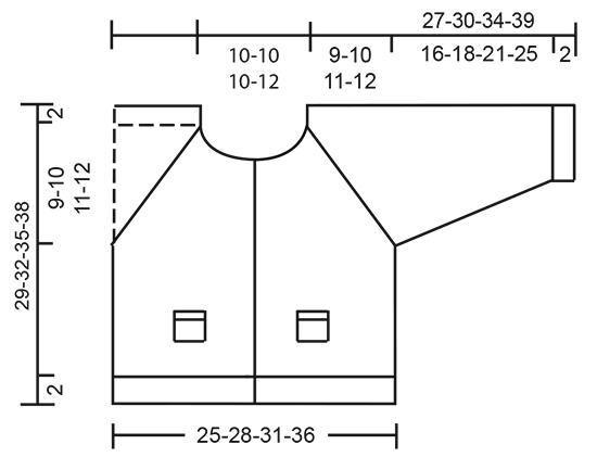 Diagram measurements for DROPS Baby 11-26