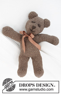 Mister Bean / DROPS Baby 11-28 - Neulottu DROPS nalle Alpaca-langasta.