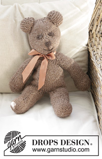 Mister Bean / DROPS Baby 11-28 - Neulottu DROPS nalle Alpaca-langasta.