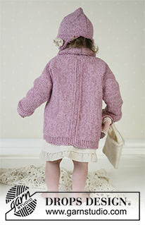 Flora / DROPS Baby 13-16 - Jakku, myssy ja huopa ”Alpaca”-langasta, sekä nukke