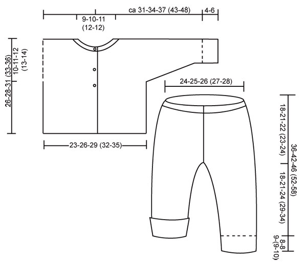 Diagram measurements for DROPS Baby 13-6