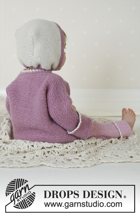 Little Lisa / DROPS Baby 13-6 - Giacca, pantaloni, berretto, borsa e copertina in Alpaca.
