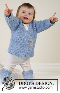 Turtle Tracker / DROPS Baby 13-9 - Jacket, socks, soft toys and blanket in Alpaca 