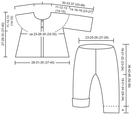 Diagram measurements for DROPS Baby 14-27