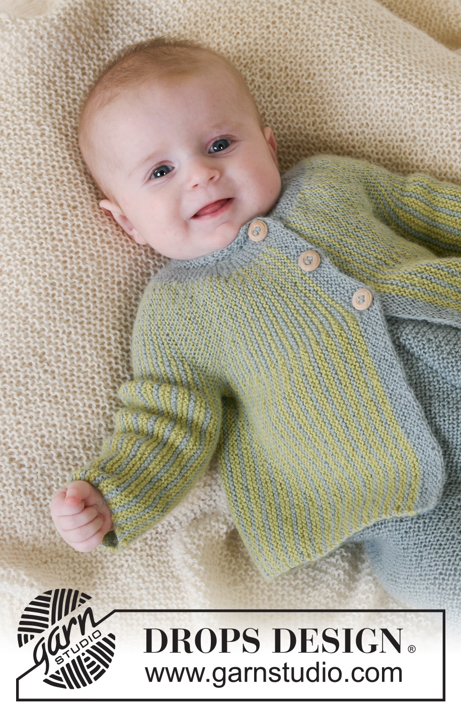 Little Fern / DROPS Baby 14-27 - Set of pants and jacket in garter stitch in DROPS Alpaca. Sizes baby and children from 1 month to 4 years.