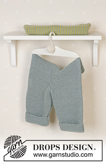 Little Fern / DROPS Baby 14-27 - Set of pants and jacket in garter stitch in DROPS Alpaca. Sizes baby and children from 1 month to 4 years.
