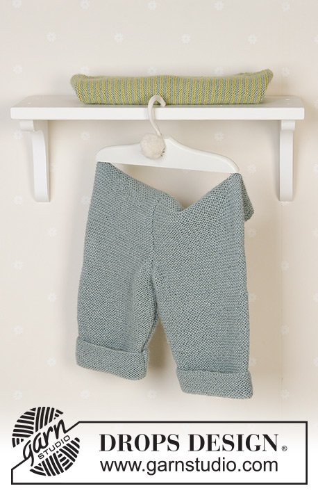 Little Fern / DROPS Baby 14-27 - Set of pants and jacket in garter stitch in DROPS Alpaca. Sizes baby and children from 1 month to 4 years.