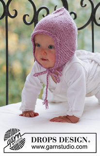 Sweet Pixie / DROPS Baby 16-13 - Vauvan ja lapsen neulottu myssy 2-kertaisesta DROPS Alpaca-langasta.